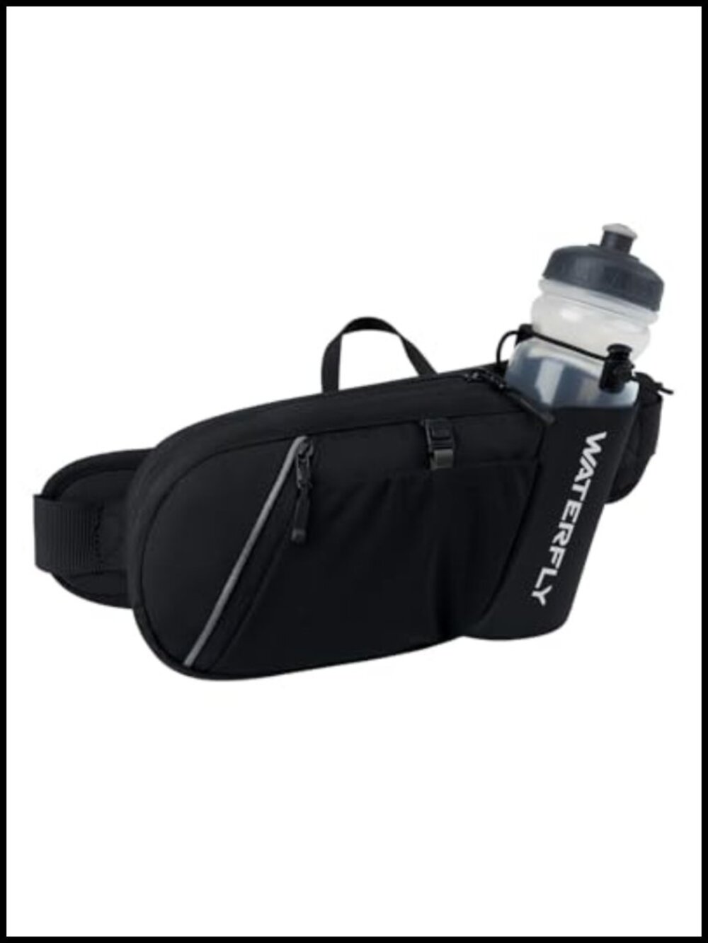 Water Bottle Fanny Pack Hiking Hydration Belt Nylon Adjustable Waist Pack